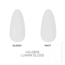 Load image into Gallery viewer, HG0819 – Lunar Gloss Hard Gel – 30ml | Professional Lunar White Hard Gel Overlay | Vegan & Cruelty-Free Nail Builder Gel