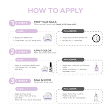 Load image into Gallery viewer, P2506 – Daydream Lilac Duo Pack – TPO & HEMA Free Gel Polish & Nail Lacquer (15ml each) | Long-Lasting, High-Gloss Nail Polish Set