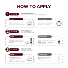 Load image into Gallery viewer, P2517 – Merlot Duo Pack – TPO & HEMA Free Gel Polish & Nail Lacquer (15ml each) | Long-Lasting, High-Gloss Nail Polish Set