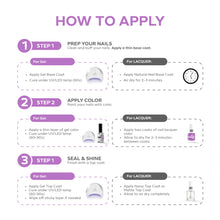 Load image into Gallery viewer, P2521 – Lavender Mist Duo Pack – TPO & HEMA Free Gel Polish & Nail Lacquer (15ml each) | Long-Lasting, High-Gloss Nail Polish Set