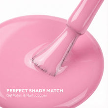 Load image into Gallery viewer, P2537 – Champagne Whisper Duo Pack – TPO & HEMA Free Gel Polish & Nail Lacquer (15ml each) | Long-Lasting, High-Gloss Nail Polish Set