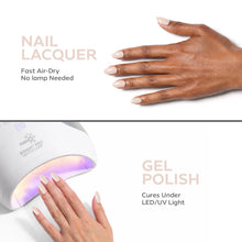 تحميل الصورة إلى عارض المعرض، P2557 – Soft Dove Duo Pack – TPO & HEMA Free Gel Polish & Nail Lacquer (15ml each) | Long-Lasting, High-Gloss Nail Polish Set