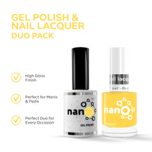 تحميل الصورة إلى عارض المعرض، P2574 – Sunflower Yellow Duo Pack – TPO & HEMA Free Gel Polish & Nail Lacquer (15ml each) | Long-Lasting, High-Gloss Nail Polish Set
