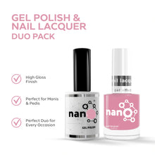 تحميل الصورة إلى عارض المعرض، P2590 – Blooming Orchid Duo Pack – TPO & HEMA Free Gel Polish & Nail Lacquer (15ml each) | Long-Lasting, High-Gloss Nail Polish Set