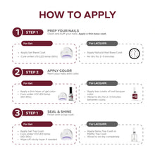 تحميل الصورة إلى عارض المعرض، P2596 – Dark Plum Duo Pack – TPO & HEMA Free Gel Polish & Nail Lacquer (15ml each) | Long-Lasting, High-Gloss Nail Polish Set