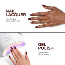 Load image into Gallery viewer, P2598 – Deep Earth Brown Duo Pack – TPO & HEMA Free Gel Polish & Nail Lacquer (15ml each) | Long-Lasting, High-Gloss Nail Polish Set