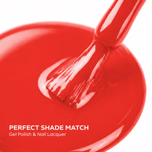 تحميل الصورة إلى عارض المعرض، P2610 – Crimson Blaze Duo Pack – TPO & HEMA Free Gel Polish & Nail Lacquer (15ml each) | Long-Lasting, High-Gloss Nail Polish Set