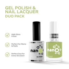 تحميل الصورة إلى عارض المعرض، P2617 – Meadow Green Duo Pack – TPO & HEMA Free Gel Polish & Nail Lacquer (15ml each) | Long-Lasting, High-Gloss Nail Polish Set