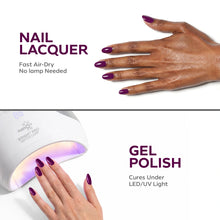 تحميل الصورة إلى عارض المعرض، P2621 – Amethyst Twilight Duo Pack – TPO & HEMA Free Gel Polish & Nail Lacquer (15ml each) | Long-Lasting, High-Gloss Nail Polish Set