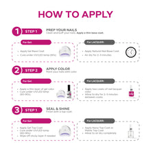 Load image into Gallery viewer, P2628 – Vivid Magenta Duo Pack – TPO & HEMA Free Gel Polish & Nail Lacquer (15ml each) | Long-Lasting, High-Gloss Nail Polish Set