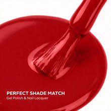 تحميل الصورة إلى عارض المعرض، P2630 – Cardinal Velvet Duo Pack – TPO & HEMA Free Gel Polish & Nail Lacquer (15ml each) | Long-Lasting, High-Gloss Nail Polish Set