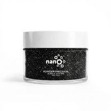 Load image into Gallery viewer, D 2633 Nightfall Nebula Nail Dipping Powder – 28gm | Black Glitter Dip Powder Nails | Nail Dipping System