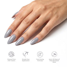 تحميل الصورة إلى عارض المعرض، P2634 – Soft Pewter Duo Pack – TPO & HEMA Free Gel Polish & Nail Lacquer (15ml each) | Long-Lasting, High-Gloss Nail Polish Set