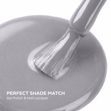 تحميل الصورة إلى عارض المعرض، P2634 – Soft Pewter Duo Pack – TPO & HEMA Free Gel Polish & Nail Lacquer (15ml each) | Long-Lasting, High-Gloss Nail Polish Set