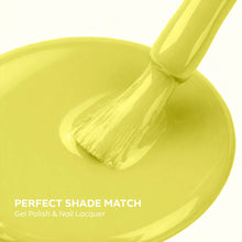 Load image into Gallery viewer, P2637 – Yellow Gleam Duo Pack – TPO & HEMA Free Gel Polish & Nail Lacquer (15ml each) | Long-Lasting, High-Gloss Nail Polish Set