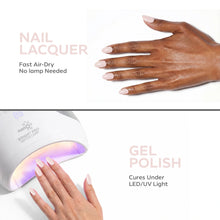 Load image into Gallery viewer, P2638 – Champagne Silk Duo Pack – TPO & HEMA Free Gel Polish & Nail Lacquer (15ml each) | Long-Lasting, High-Gloss Nail Polish Set