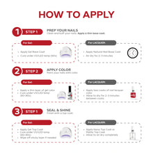 تحميل الصورة إلى عارض المعرض، P2639 – Cherry Red Duo Pack – TPO & HEMA Free Gel Polish & Nail Lacquer (15ml each) | Long-Lasting, High-Gloss Nail Polish Set