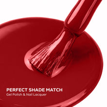 تحميل الصورة إلى عارض المعرض، P2643 – Vibrant Cherry Duo Pack – TPO & HEMA Free Gel Polish & Nail Lacquer (15ml each) | Long-Lasting, High-Gloss Nail Polish Set