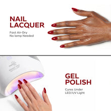 تحميل الصورة إلى عارض المعرض، P2649 – Fire Engine Red Duo Pack – TPO & HEMA Free Gel Polish & Nail Lacquer (15ml each) | Long-Lasting, High-Gloss Nail Polish Set