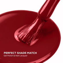 تحميل الصورة إلى عارض المعرض، P2649 – Fire Engine Red Duo Pack – TPO & HEMA Free Gel Polish & Nail Lacquer (15ml each) | Long-Lasting, High-Gloss Nail Polish Set