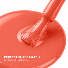Load image into Gallery viewer, P2655 – Coral Blush Duo Pack – TPO & HEMA Free Gel Polish & Nail Lacquer (15ml each) | Long-Lasting, High-Gloss Nail Polish Set