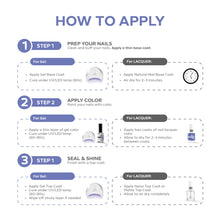 تحميل الصورة إلى عارض المعرض، P2664 – Blue Twilight Duo Pack – TPO & HEMA Free Gel Polish & Nail Lacquer (15ml each) | Long-Lasting, High-Gloss Nail Polish Set