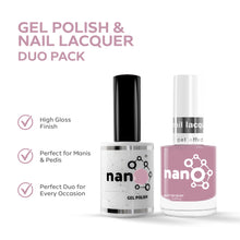 Load image into Gallery viewer, P2674 – Pink Blush Duo Pack – TPO & HEMA Free Gel Polish & Nail Lacquer (15ml each) | Long-Lasting, High-Gloss Nail Polish Set