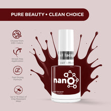 Load image into Gallery viewer, L 2843 – Burgundy Blast Nail Polish – 15ml | High Gloss, Gel Like Finish Deep Burgundy Nail Polish | Bold Dark Red Nail Lacquer