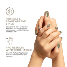 Load image into Gallery viewer, L 2937 Glittery Green Nail Polish – 15ml | High Gloss, Gel Like Finish Sparkling Green Nail Polish | Glitter Green Nail Lacquer