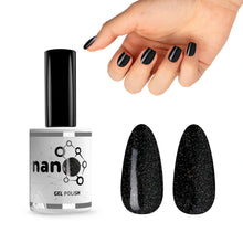 Load image into Gallery viewer, N3020 – I am High Already Gel Polish – 15 ml | Long-Lasting, High Gloss Black Glitter Nail Polish Gel