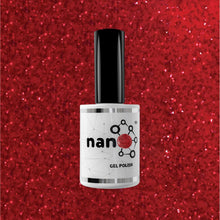 Load image into Gallery viewer, N3022 – Dreaming in Charm Gel Polish – 15ml | Long-Lasting, High Gloss Red Glitter Nail Polish Gel