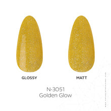 Load image into Gallery viewer, N3051 – Golden Glow Gel Polish – 15ml | Long-Lasting, High Gloss Yellow Gold Shimmer Nail Polish Gel