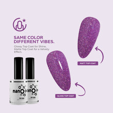Load image into Gallery viewer, N3054 – Plum Passion Gel Polish – 15ml | Long-Lasting, High Gloss Glitter Purple Nail Polish Gel