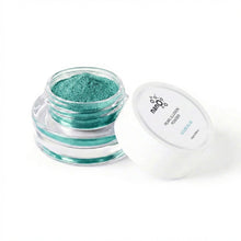 Load image into Gallery viewer, Azure Blue Chrome Powder – 0.8g | Mirror Chrome Powder Nails | Metallic Teal-Blue Chrome Nail Powder