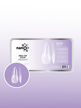 Load image into Gallery viewer, Pro Tip Glow Long Stiletto Clear Nail Tips (504pcs)