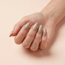 تحميل الصورة إلى عارض المعرض، Nano® Moonlit Taupe Pressed on Nails - 24pcs Self-Adhesive | Soft Neutral Taupe Fake Nails Set