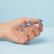 Load image into Gallery viewer, Mossy Grey Disco Glitter Powder – 0.8g | Prismatic Grey-Green Nail Powder | Sparkling Disco Diamond Effect | Luxe Glitter Nail Powder