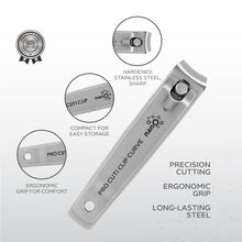 تحميل الصورة إلى عارض المعرض، Nano Pro Cuti Clip Curve – 81 mm | Curved Blade Stainless Steel Nail Clipper