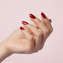 Load image into Gallery viewer, Nano® Ruby Desire Pressed on Nails - 24pcs with Glue | Instant Gel-Like Shine, Deep Red Glossy Fake Nails Set