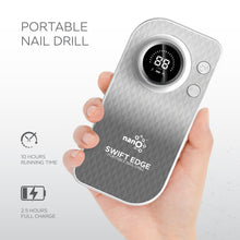 تحميل الصورة إلى عارض المعرض، Nano® SWIFT EDGE Portable Nail Drill – 30,000 RPM | Professional Electric Nail File with LCD Display