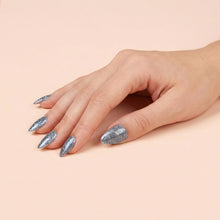 Load image into Gallery viewer, Steel Blue Disco Glitter Powder – 0.8g | Prismatic Blue-Grey Nail Powder | Sparkling Disco Diamond Effect | Luxe Glitter Nail Powder