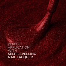 Load image into Gallery viewer, L 2504 – Scarlet Sparkle Nail Polish – 15ml | High Gloss, Gel Like Finish Glitter Red Nail Polish | Shimmer Red Nail Lacquer