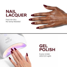Load image into Gallery viewer, P2517 – Merlot Duo Pack – TPO &amp; HEMA Free Gel Polish &amp; Nail Lacquer (15ml each) | Long-Lasting, High-Gloss Nail Polish Set