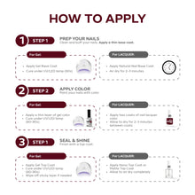 Load image into Gallery viewer, P2520 – Enigma Plum Duo Pack – TPO &amp; HEMA Free Gel Polish &amp; Nail Lacquer (15ml each) | Long-Lasting, High-Gloss Nail Polish Set