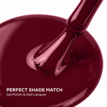 Load image into Gallery viewer, P2520 – Enigma Plum Duo Pack – TPO &amp; HEMA Free Gel Polish &amp; Nail Lacquer (15ml each) | Long-Lasting, High-Gloss Nail Polish Set