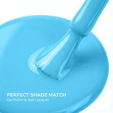 تحميل الصورة إلى عارض المعرض، P2550 – Aquamarine Duo Pack – TPO &amp; HEMA Free Gel Polish &amp; Nail Lacquer (15ml each) | Long-Lasting, High-Gloss Nail Polish Set