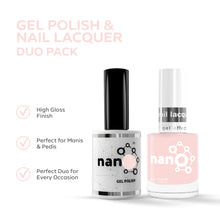 تحميل الصورة إلى عارض المعرض، P2559 – Whisper Pink Duo Pack – TPO &amp; HEMA Free Gel Polish &amp; Nail Lacquer (15ml each) | Long-Lasting, High-Gloss Nail Polish Set