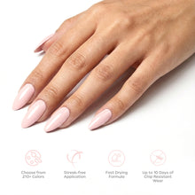 تحميل الصورة إلى عارض المعرض، P2559 – Whisper Pink Duo Pack – TPO &amp; HEMA Free Gel Polish &amp; Nail Lacquer (15ml each) | Long-Lasting, High-Gloss Nail Polish Set