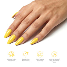 تحميل الصورة إلى عارض المعرض، P2574 – Sunflower Yellow Duo Pack – TPO &amp; HEMA Free Gel Polish &amp; Nail Lacquer (15ml each) | Long-Lasting, High-Gloss Nail Polish Set