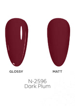 Load image into Gallery viewer, N-2596-Dark Plum Gel Polish 15ml
